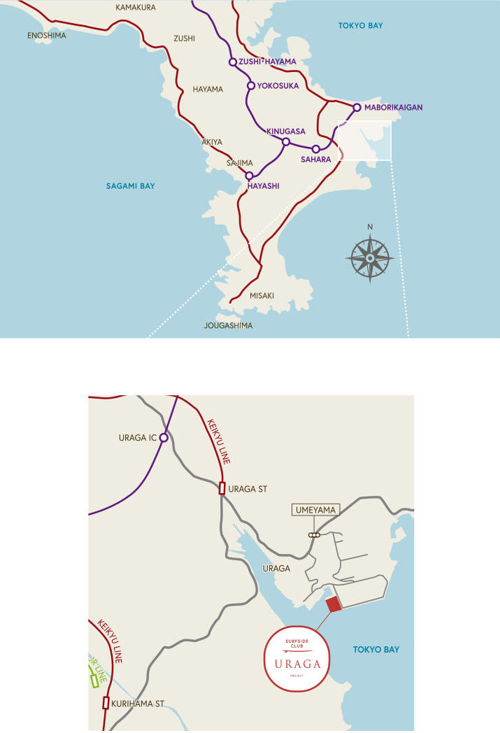 SURFSIDE CLUB URAGA 所在地